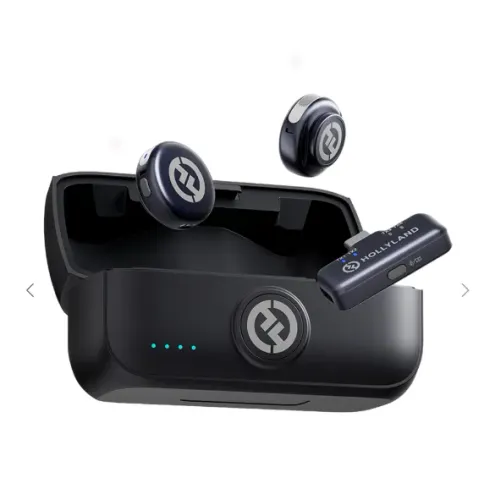 MICROFONE SEM FIO HOLLYLAND LARK M3 COMBO 2TX&1RX PRETO