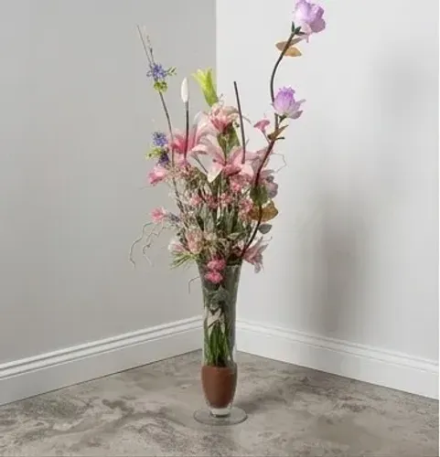 Vaso de flores decorativo entrada da sala