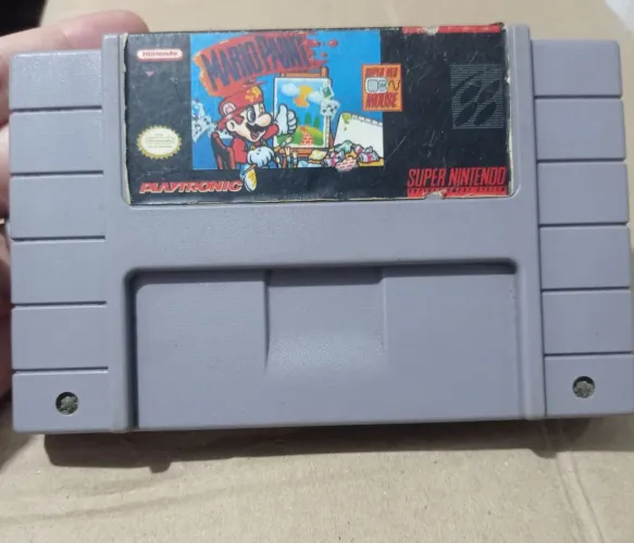 Jogo Mario Paint para super Nintendo original 