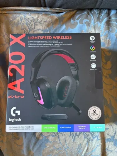 Headset Gamer Logitech Astro A20 X Sem Fio Preto
