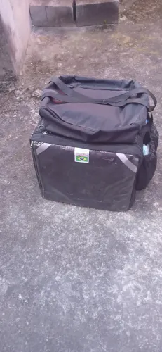 Bolsa de entregar delivery para motoboy , preta, usada.