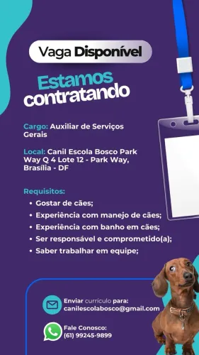 Estamos contratando.