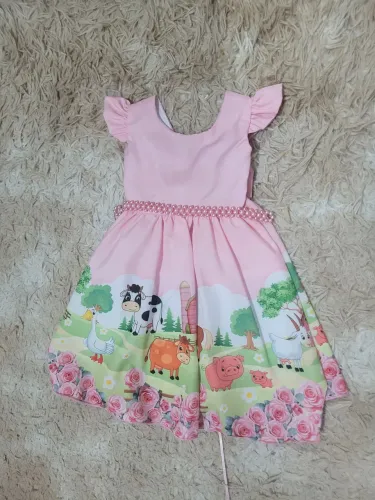 Vestido Infantil Fazendinha