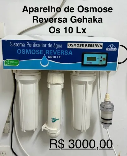 Aparelho de Osmose Reversa Gehaka OS10 LX