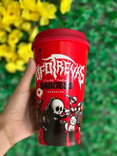 Copos com tampa Darkside ( novo)