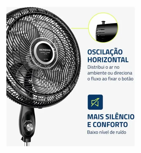 Ventilador Mondial VTX-40 (coluna ajustável).