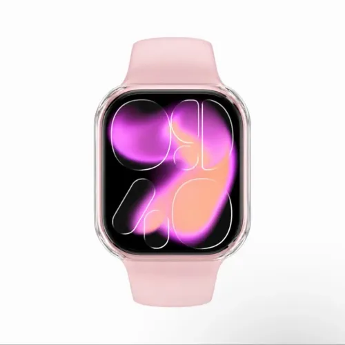 Relógio Smartwatch W11 Mini 42mm Responde Whatsapp com Pulseira Couro + pulseira rosa