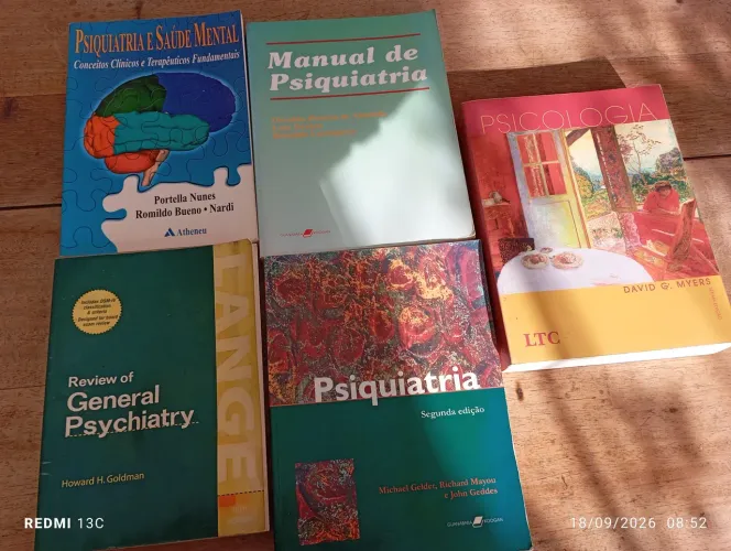 Lote de Livros de Psiquiatria e Psicologia (5 Volumes)