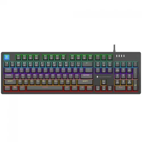Teclado Mecânico Gamer ThundeRobot KG3104C Switch Blue USB Preto - Novo Lacrado - Garantia