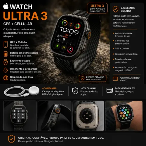 Apple Watch Ultra 3 GPS Importado
