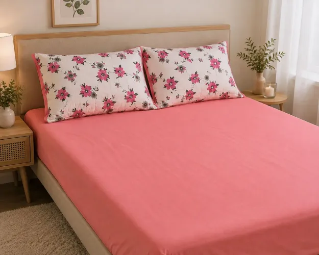 Jogo de lençol de cama queen com 3 peças