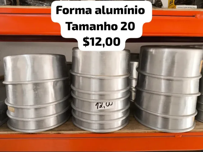 Forma bolo alumínio c/tubo