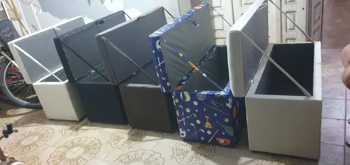 Puffs baú com preço de fábrica whatsapp *