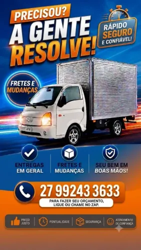 Fretes e pequenas mudanças