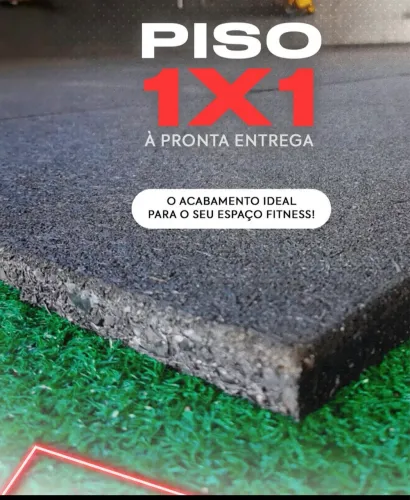Piso emborrachado pra academia 1m x 1m pronto Entrega!