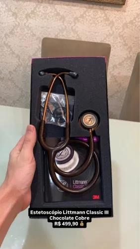 Estetoscópio Littmann Classic IIII Chocolate Cobre