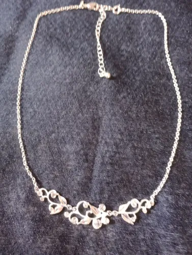 Colar choker em prata