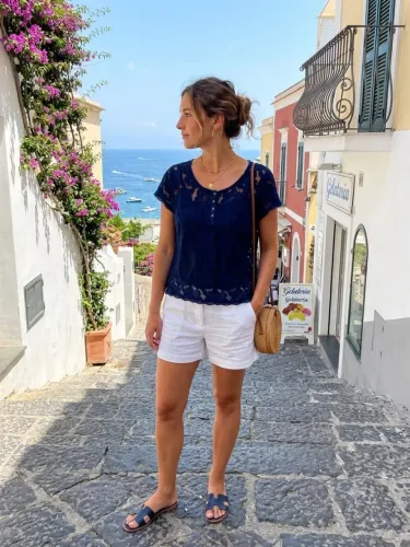 Abercrombie & Fitch blusa renda L