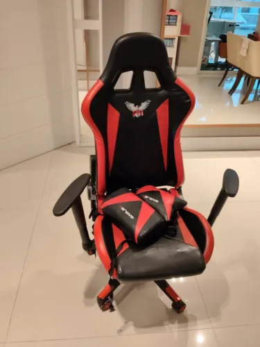 Cadeira Gamer Vermelha e Preto Marca EagleX