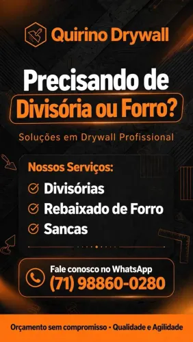 Drywall divisórias/forros/sancas/steel freme