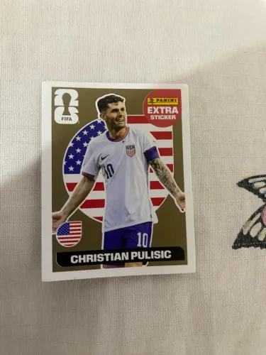 Vendo LEGEND do Cristian Pulisic (DOURADA)R$250,00. OU 150 FIGURINHAS NORMAIS