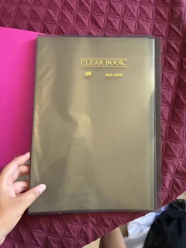 Pasta Catálogo Clear Book marca Yes, BD-30S cor fumê/Pasta Catálogo marca DAC, pink 