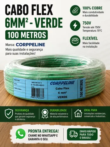 Cabo flex 6mm