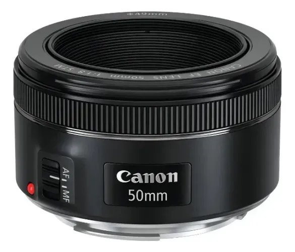 Lente Canon EF 50mm f/1.8 STM Para Câmeras DSLR