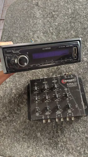 Rádio Kenwood USB FM Av e Processador<br>Processado
