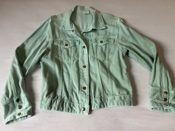 Jaqueta jeans verde