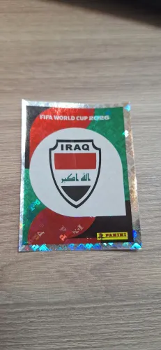 Figurinha Brilhante Escudo Iraque Álbum Copa 2026