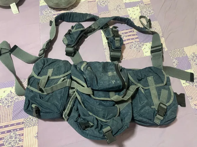 Colete fotografico bomb azul com bolsos, inclusive o único guarda montado máquina e lente