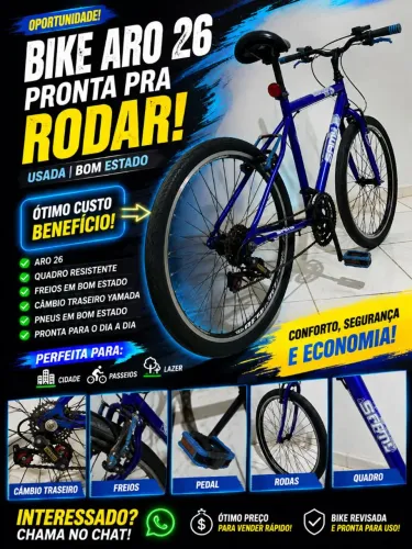 Bicicleta aro 26 a venda.