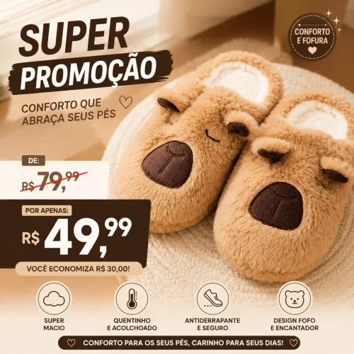 Pantufa de capivara