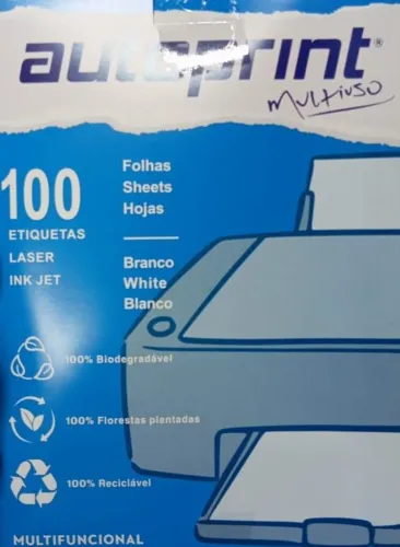 Caixa com 10 etiquetas multiuso