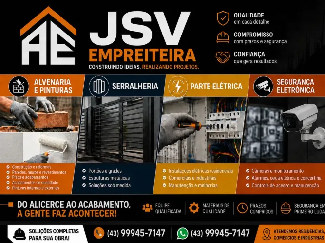 Empreiteira e pequenas reformas
