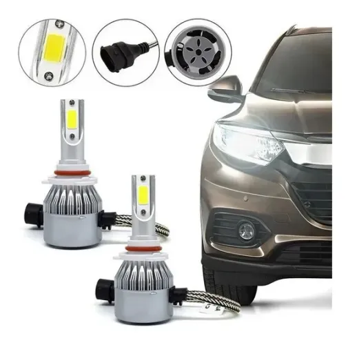 Lampada led H1 H3 H4 H7 H8 H9 H11 H13 H16 H27 HB3 ou HB4 6000K 12V PAR