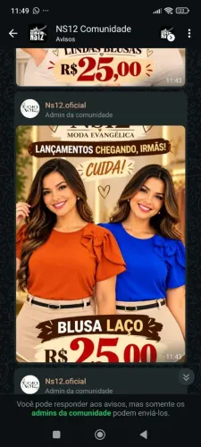 Roupas feminina *