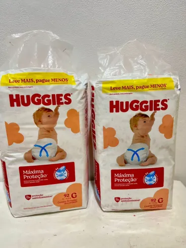 Fralda Huggies G 92 unidades