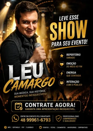 Show léu Camargo (cantor )