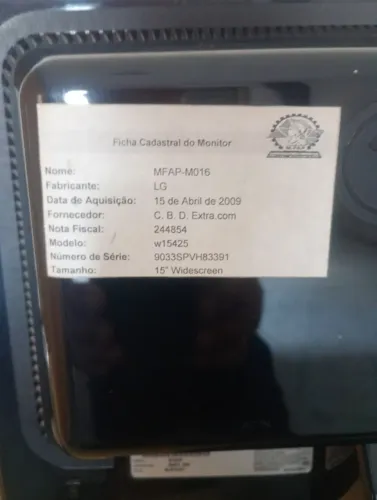 MONITOR LG 15 POLEGADAS LG