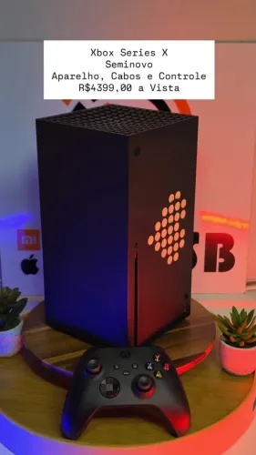 Xbox Series X 1TB Seminovo Aparelho, Cabos e Controle, Garantia, Loja Física, Parcelamos