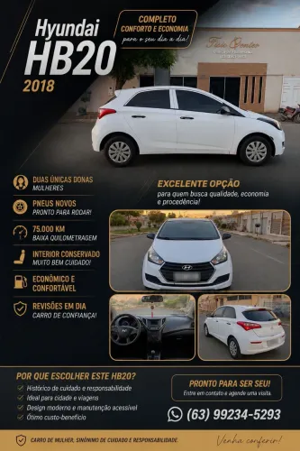 Hyundai HB20 Comf./c.plus/c.style 1.0 Flex 12V 2018