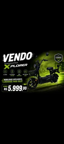 Scooter elétrica 600 whats R$ 5.999.00 a vista 