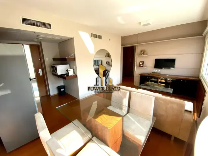 Flat para locação Mercure | 39 m² | Mobiliado | 1 dormitório | 1 vaga - São Paulo - SP