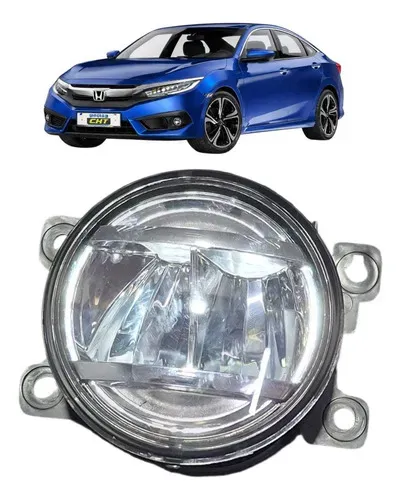 Farol Milha Auxiliar Direito Civic 2017 A 2021 Led Transparente