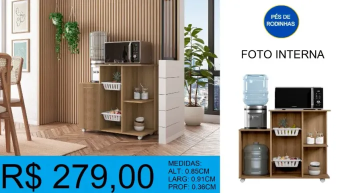 Fruteira alt: 85cm larg: 91cm - frete grátis!
