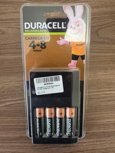 Carregador de pilhas recarregáveis AA/AAA Duracell