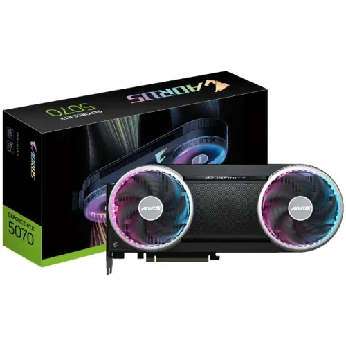 Placa de Vídeo Gigabyte AORUS Infinity 12GB GeForce RTX5070 GDDR7