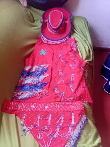 Chapéu  jaqueta faixa de boi